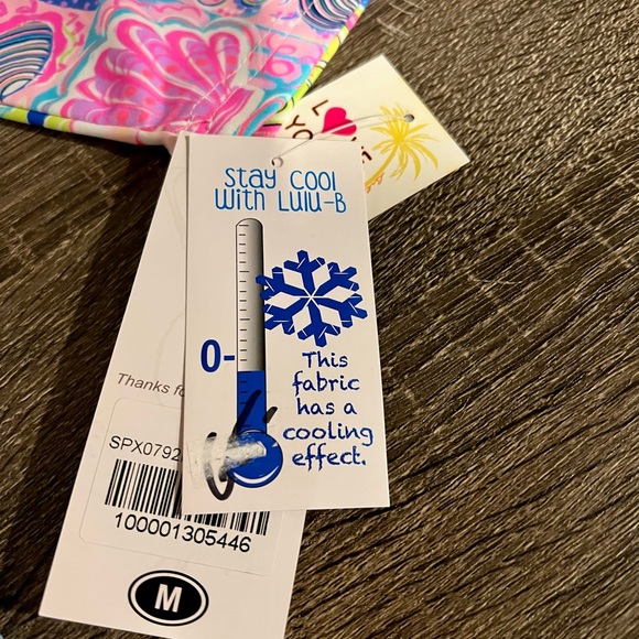 Lulu B UPF 50+ Cooling Sun Shirt Top Medium Colorful Coastal Print - Picture 10 of 12